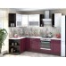 Кухня Роби цвет белый металлик — бордовый металлик 2,8 метра - набирается поэлементно