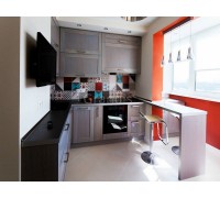 НОА - кухня с панорамным остеклением, размер 6,8кв метра